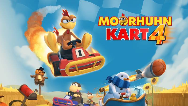 怪鸡卡丁赛4-Moorhuhn Kart 4