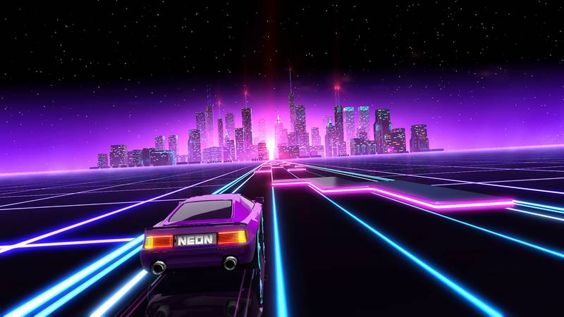霓虹飞车-Neon Drive 游戏截图