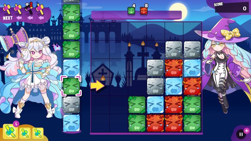 横行方块之魔锤-Refreshing Sideways Puzzle Ghost Hammer 游戏截图