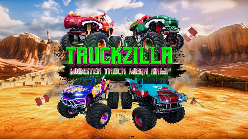 Truckzilla – 巨型怪物卡车爬坡狂热-Truckzilla – Monster Truck Mega Ramp