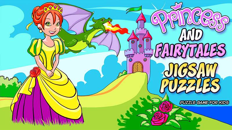 公主与童话拼图-Princess and Fairytales Jigsaw Puzzles – Princesses Fairy Tales Intelligence Trainer Kids Games Learning Game for Girls & Boys