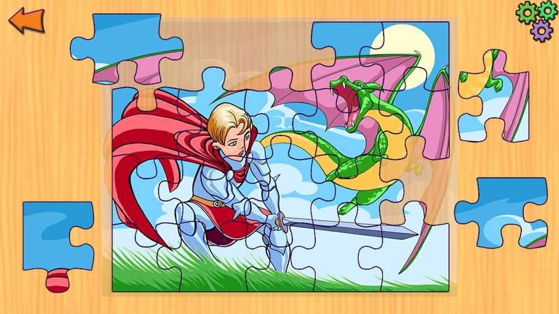 公主与童话拼图-Princess and Fairytales Jigsaw Puzzles – Princesses Fairy Tales Intelligence Trainer Kids Games Learning Game for Girls & Boys