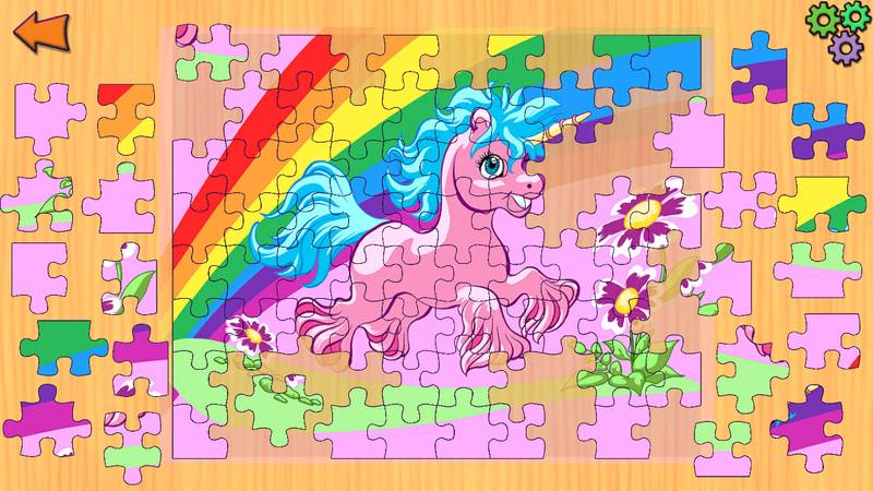 公主与童话拼图-Princess and Fairytales Jigsaw Puzzles - Princesses Fairy Tales Intelligence Trainer Kids Games Learning Game for Girls & Boys 游戏截图
