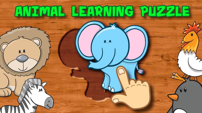 学前系列：动物拼图-Animal Learning Puzzle for Toddlers and Kids