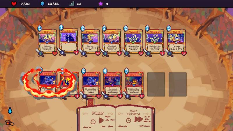 法术猫:自动卡牌战术-Spellcats: Auto Card Tactics 游戏截图