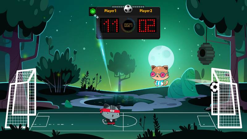小猫头足球-Kitten's Head Football 游戏截图