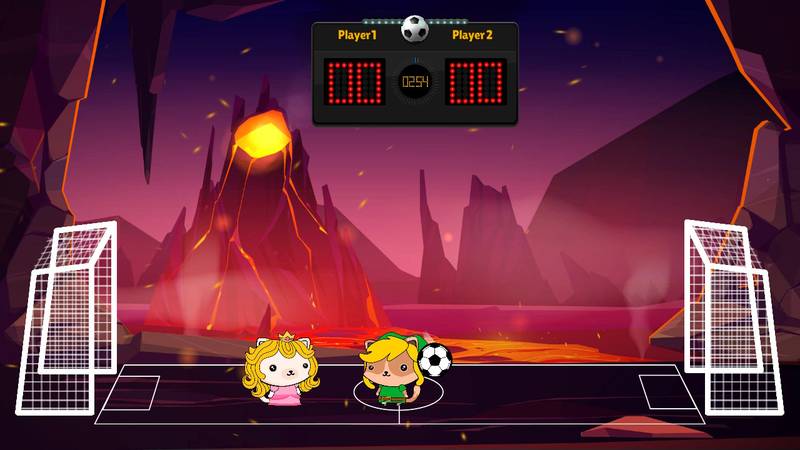 小猫头足球-Kitten's Head Football 游戏截图
