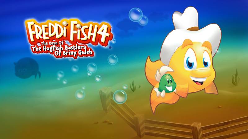 小鱼弗雷迪4：布莱尼峡河豚-Freddi Fish 4： The Case of The Hogfish Rustlers of Briny Gulch