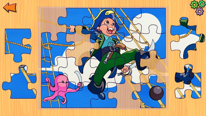 学前系列：海盗拼图-Pirates Jigsaw Puzzle – Education Adventure Learning Children Puzzles Games for Kids & Toddlers