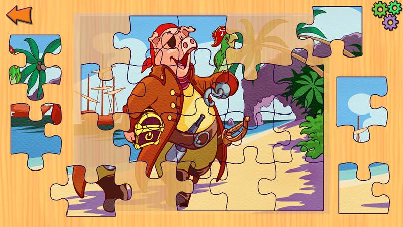 学前系列：海盗拼图-Pirates Jigsaw Puzzle - Education Adventure Learning Children Puzzles Games for Kids & Toddlers 游戏截图