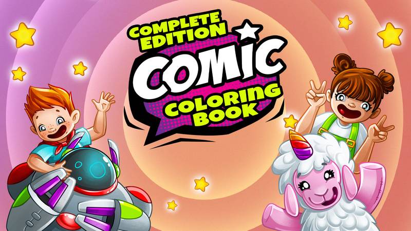 漫画涂色书 完全版-Comic Coloring Book – Complete Edition