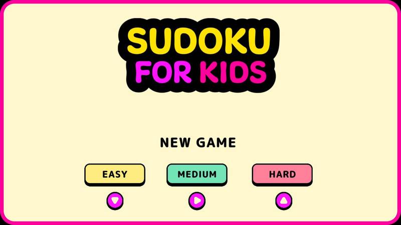 小孩数独-Sudoku For Kids 游戏截图