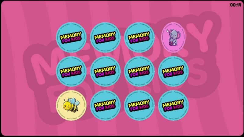 儿童记忆游戏-Memory for Kids 游戏截图