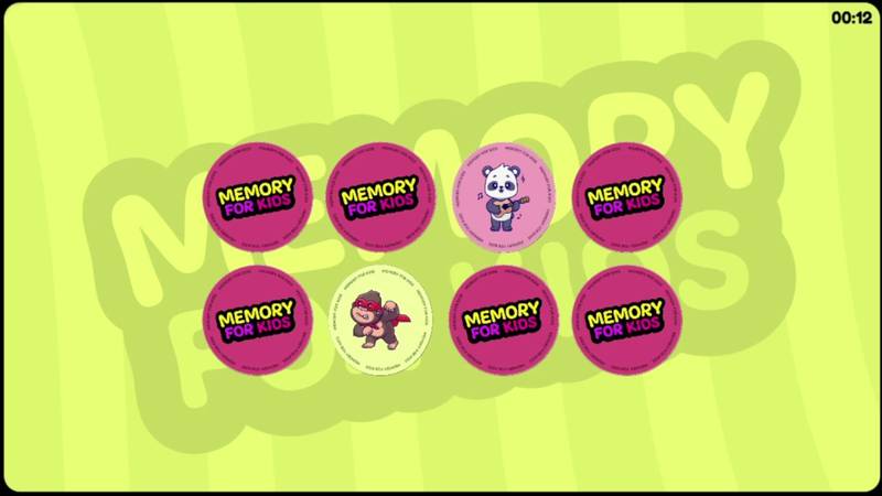 儿童记忆游戏-Memory for Kids 游戏截图