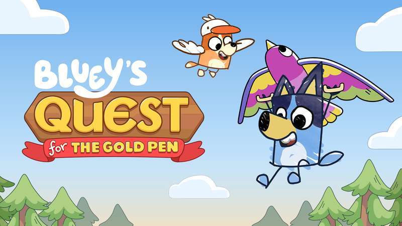 布鲁伊的寻找金色画笔之旅-Bluey’s Quest For The Gold Pen
