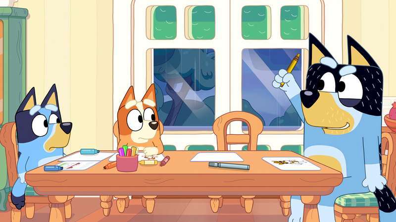 布鲁伊的寻找金色画笔之旅-Bluey's Quest For The Gold Pen 游戏截图