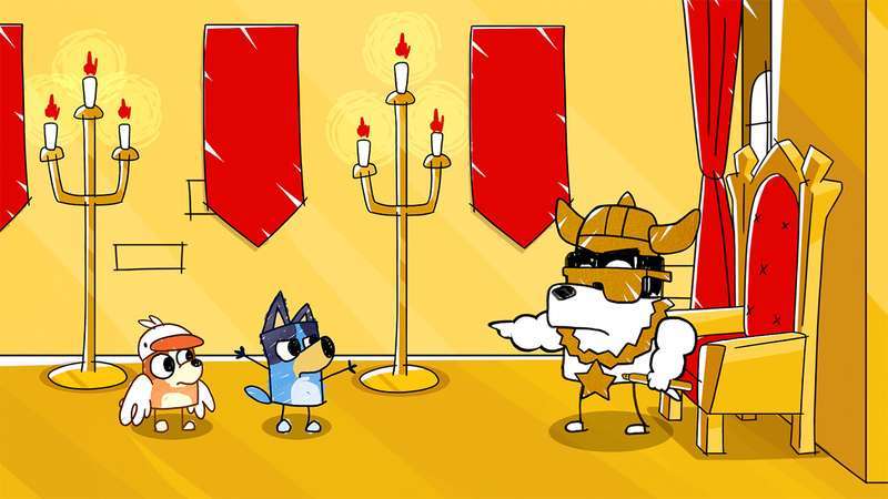 布鲁伊的寻找金色画笔之旅-Bluey's Quest For The Gold Pen 游戏截图